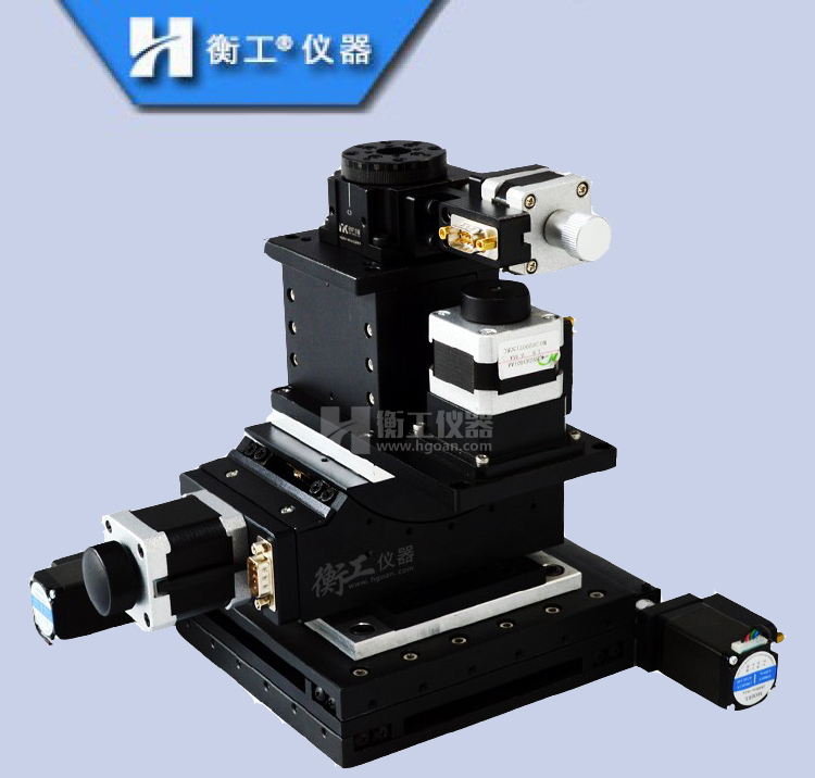 五維電動位移臺精密實驗光學儀器電控制調(diào)整旋轉(zhuǎn)俯仰多軸滑工作臺